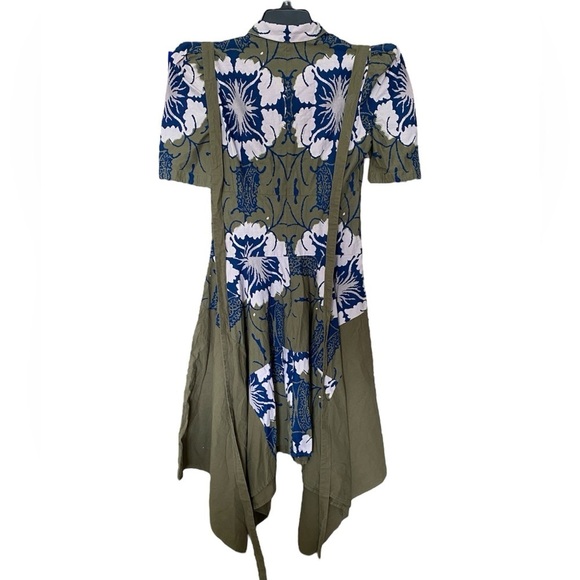 Making The Cut Gary Self Tie Dress Faded Army Royal Blue NWT Size XS - Picture 5 of 11